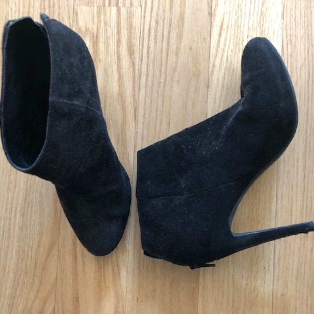 Nordstrom suede black booties